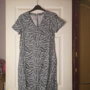 Jaeger Womens Black and White Dress